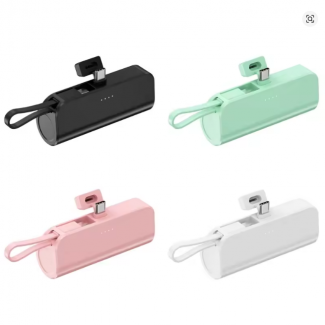 휴대폰보조배터리 케이스, 대용량 삼성, 엘지21700 리튬이온배터리 보관함 USB C, 스마트폰 5000mAh